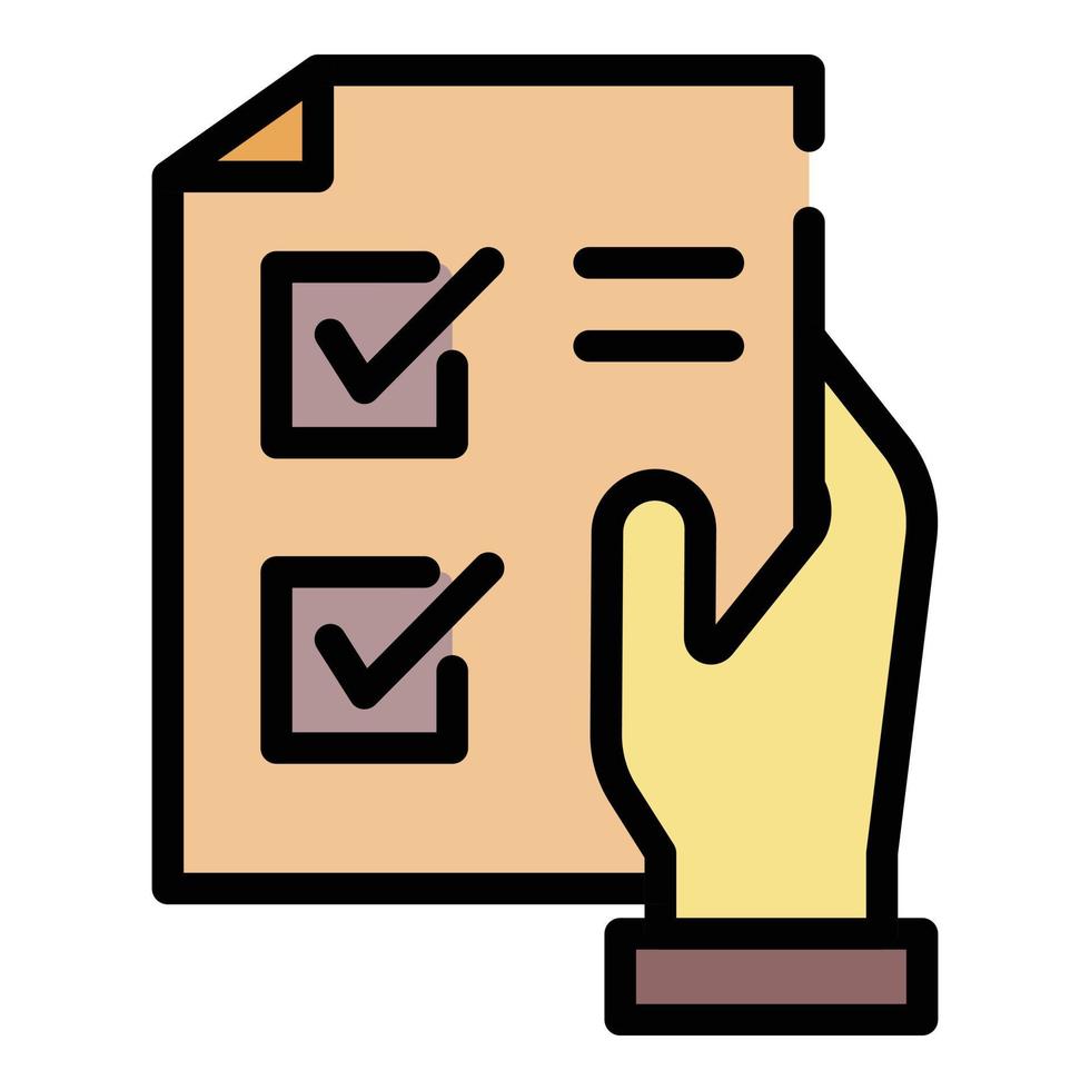 Shopping List In Hand Icon Color Outline Vector 15146528 Vector Art At shopping-list-in-hand-icon-color-outline-vector-15146528-vector-art-at