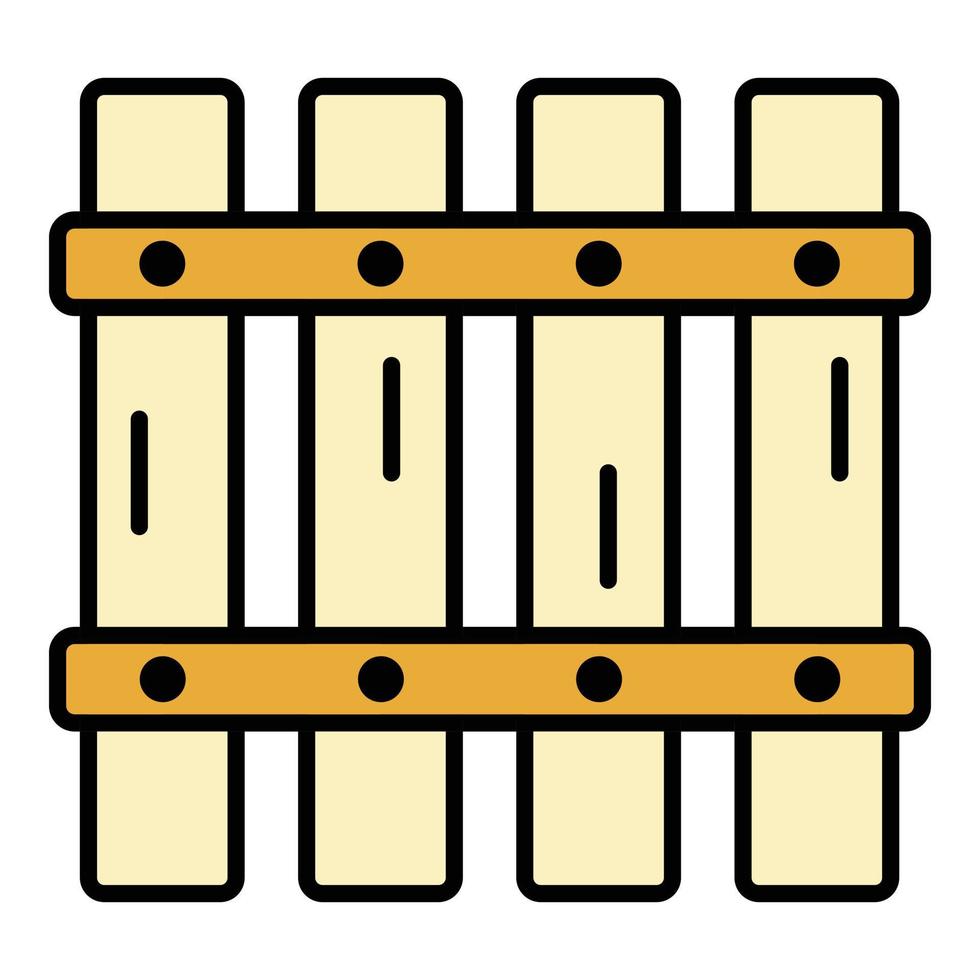 Back of pallet icon color outline vector