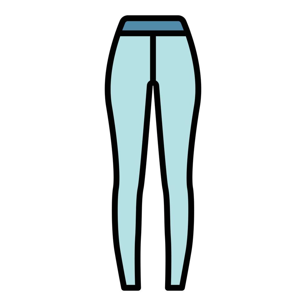 Sport tights icon color outline vector