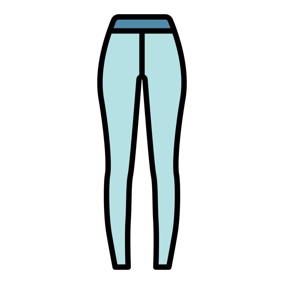 Sport tights icon color outline vector