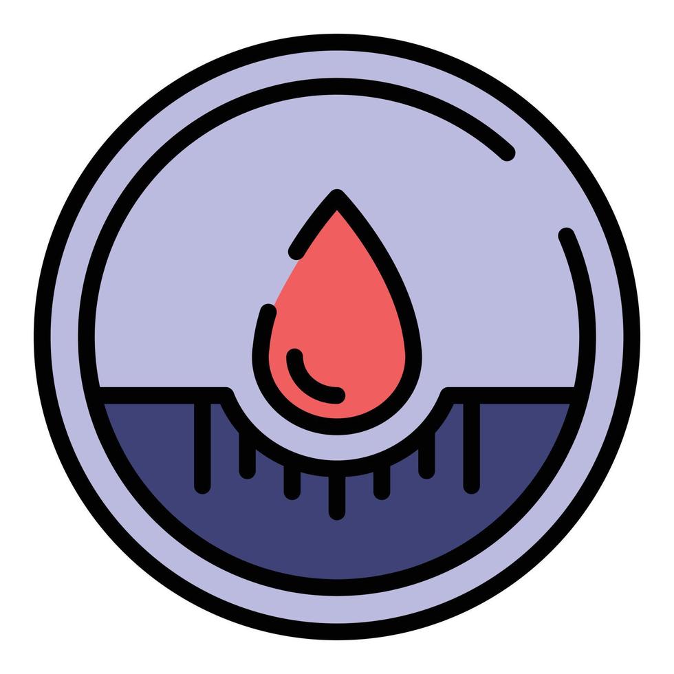 Textile waterproof icon color outline vector