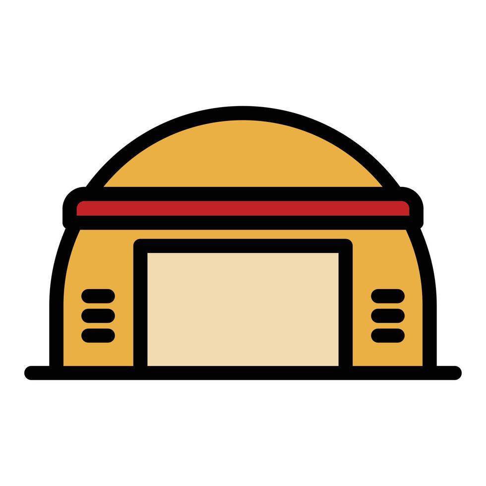 Garage hangar icon color outline vector 15147052 Vector Art at Vecteezy