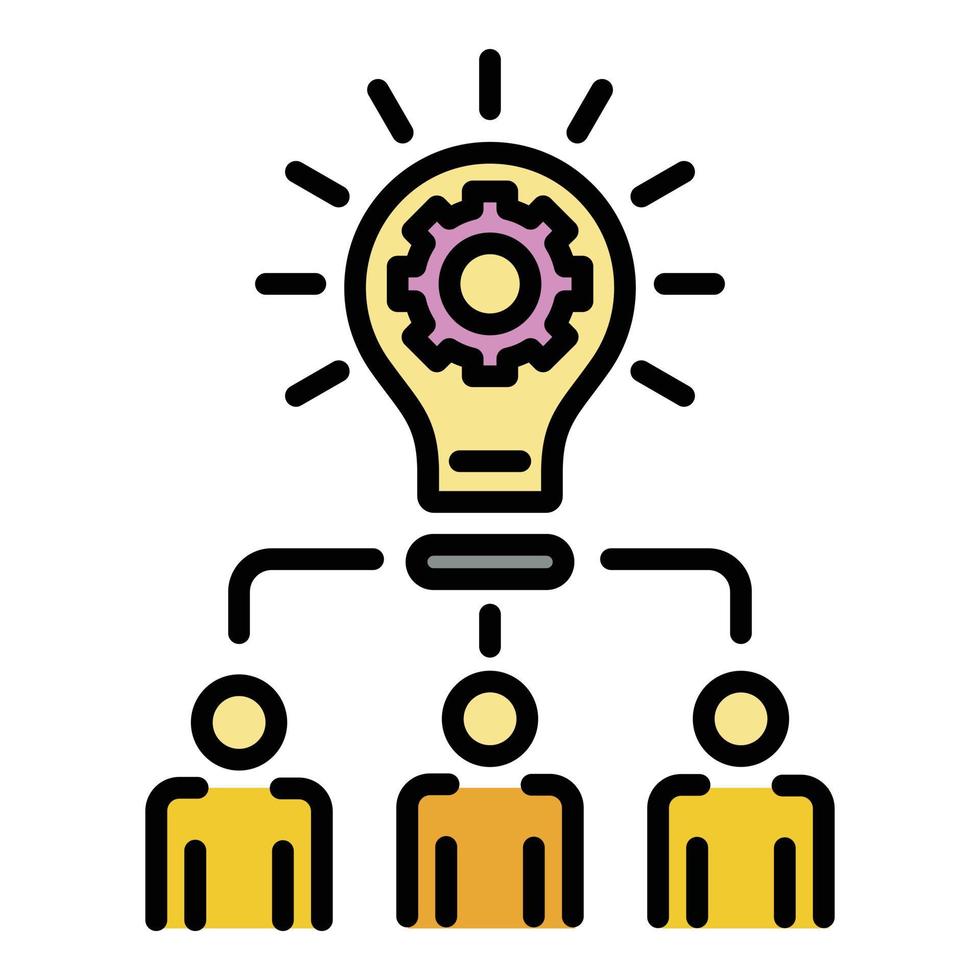 General idea icon color outline vector