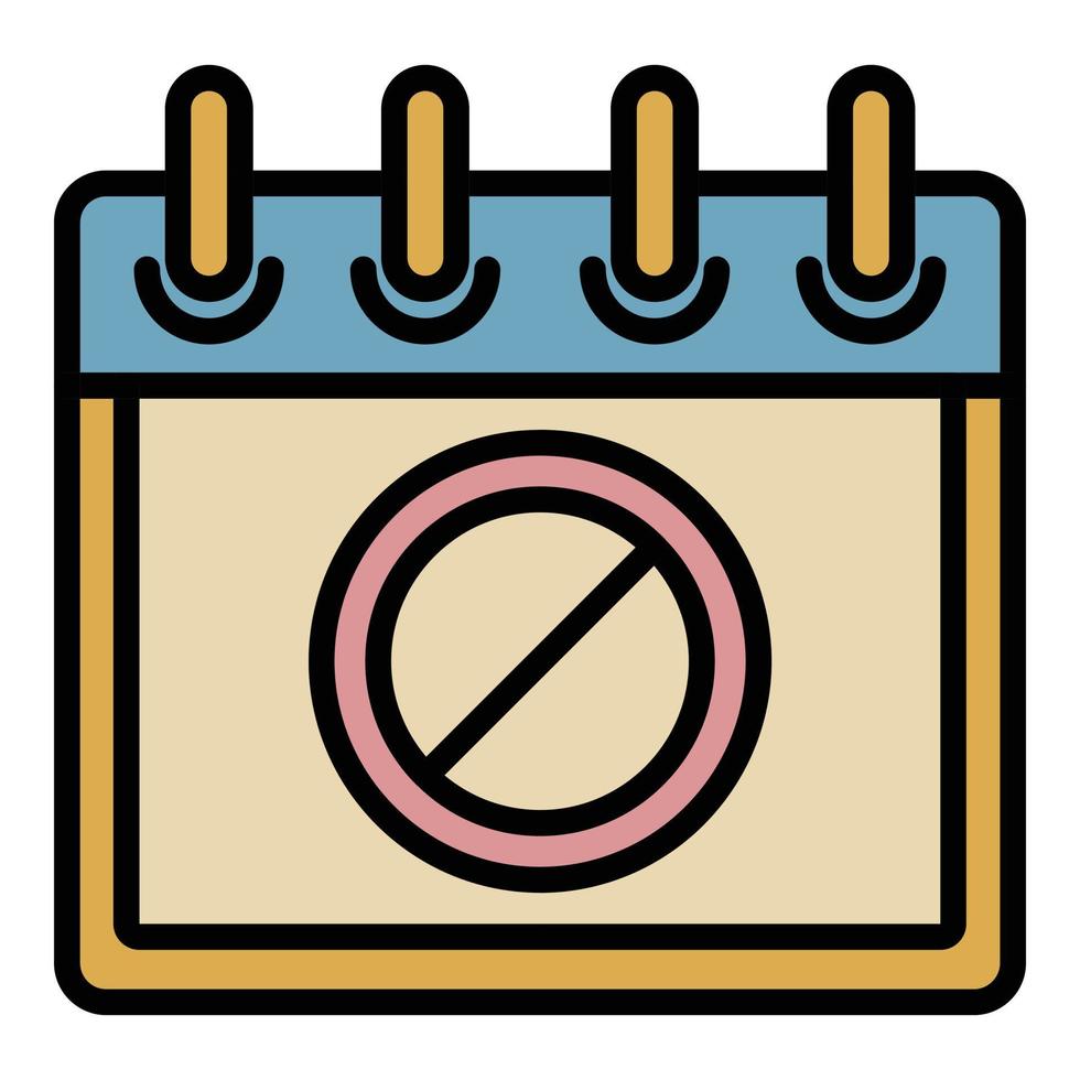 Protest calendar date icon color outline vector 15147289 Vector Art at