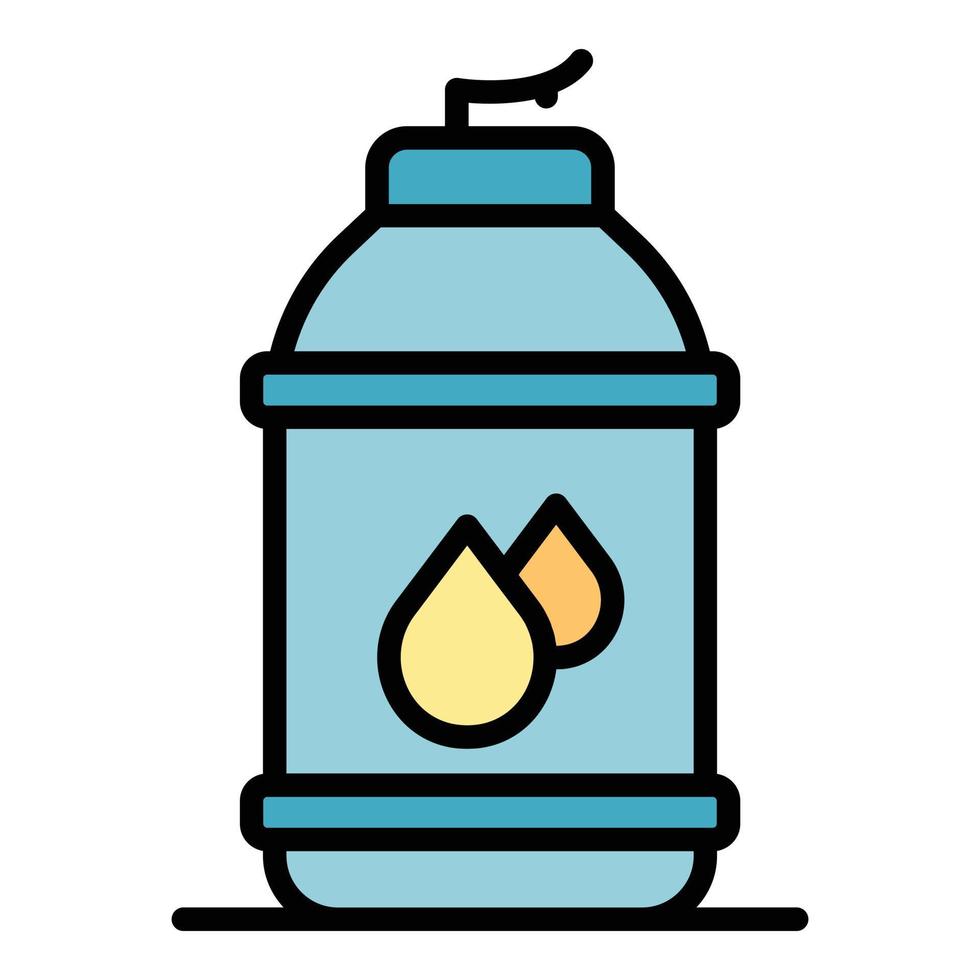 Bottle of milk icon color outline vector