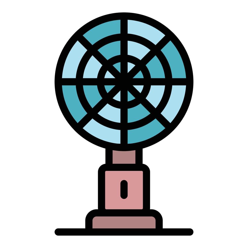Large table fan icon color outline vector