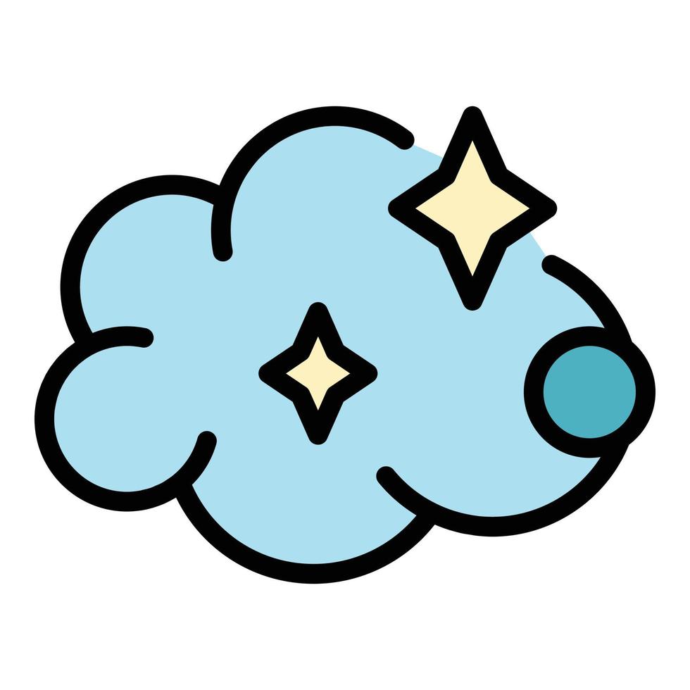 Cleaning foam icon color outline vector