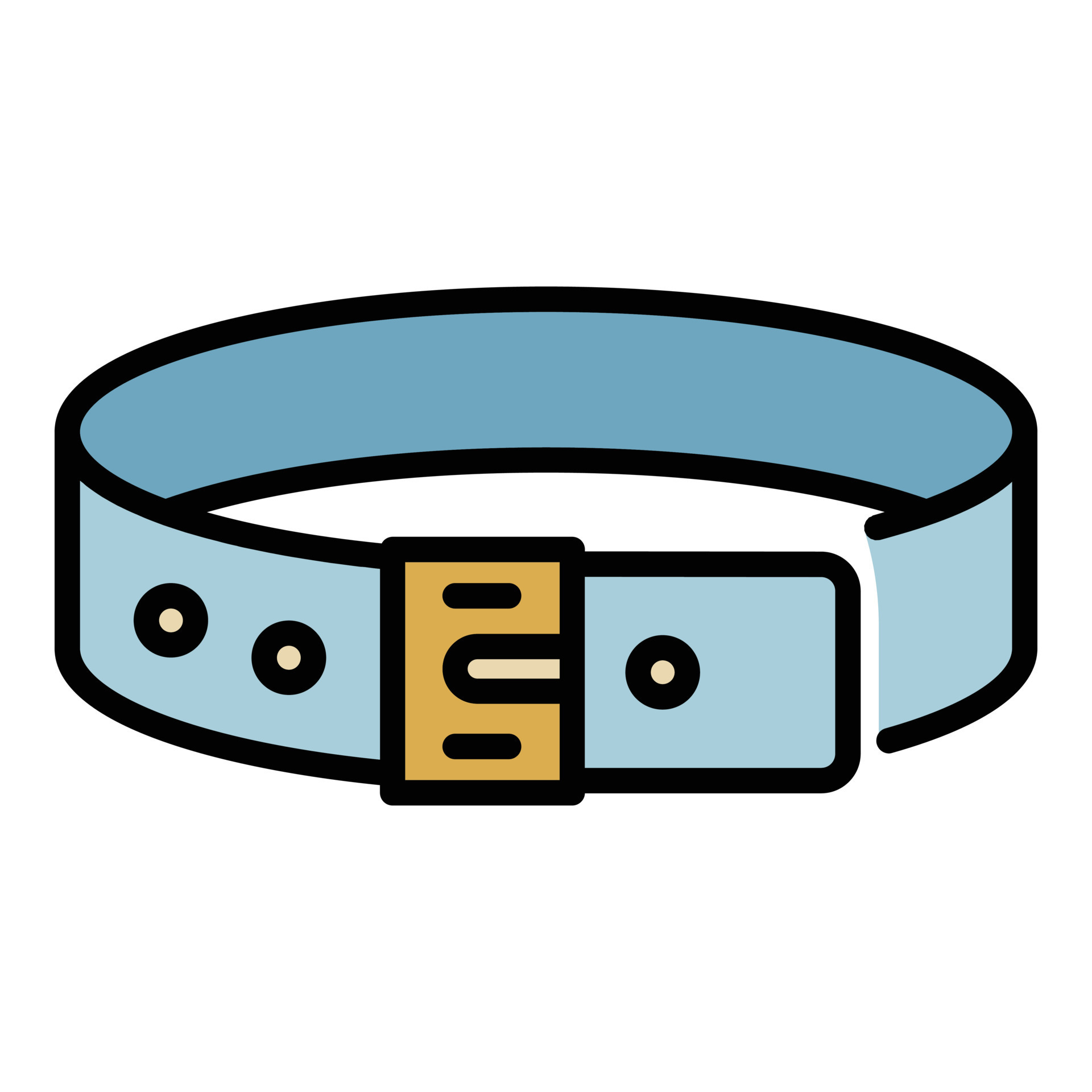 Dog belt icon color outline vector 15147544 Vector Art at Vecteezy
