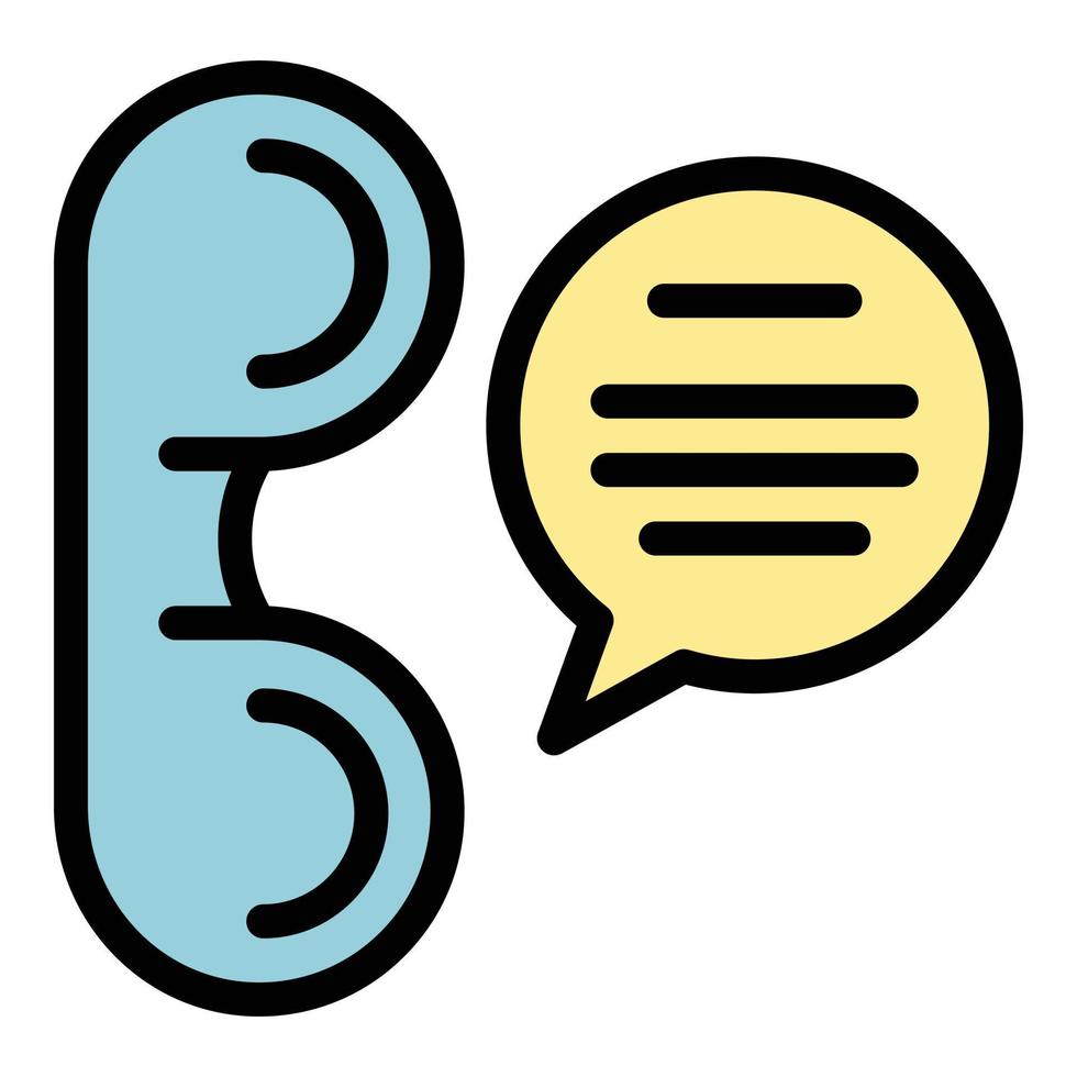 Recruitment call icon color outline vector