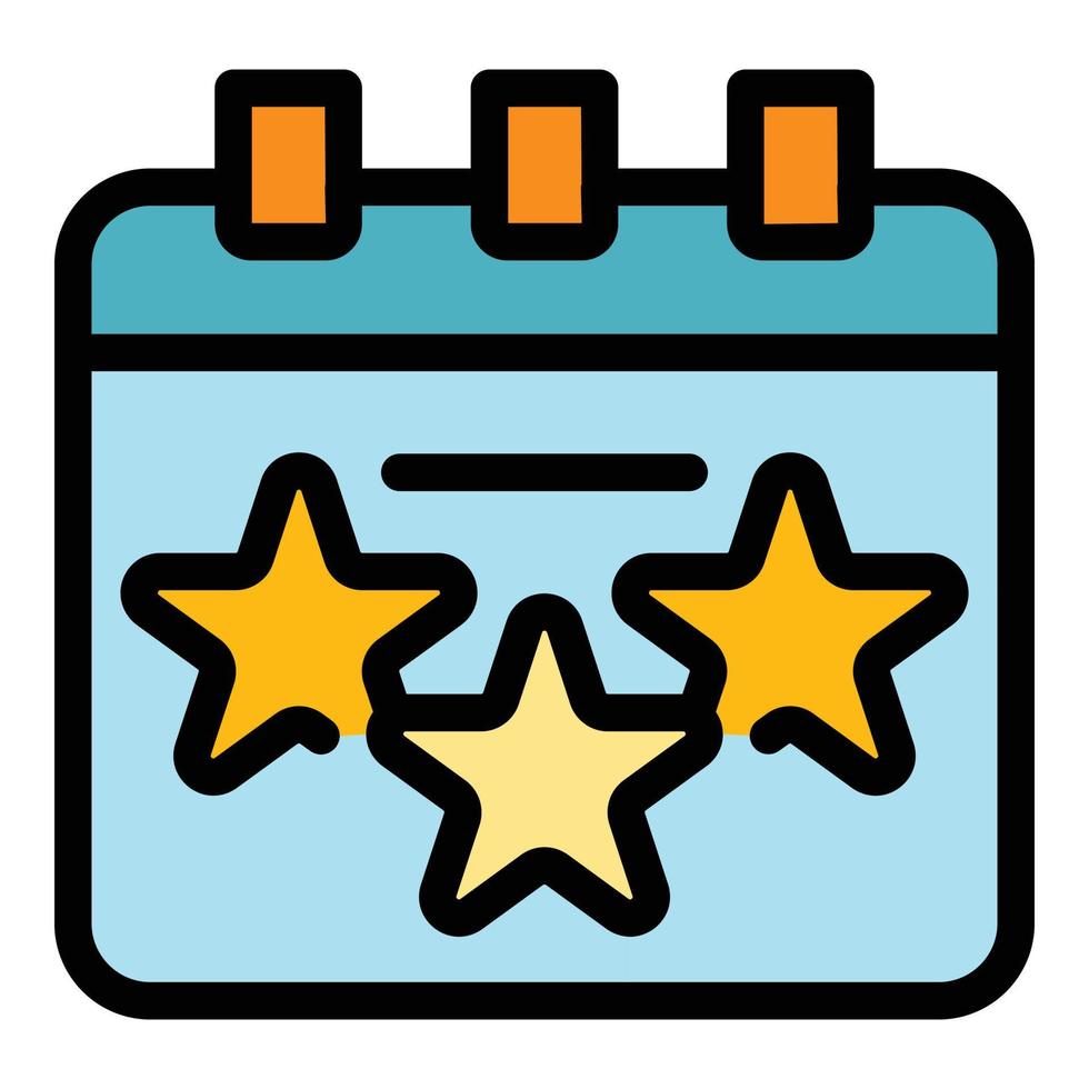 Event management icon color outline vector