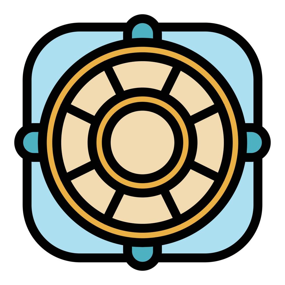 Service problem icon color outline vector