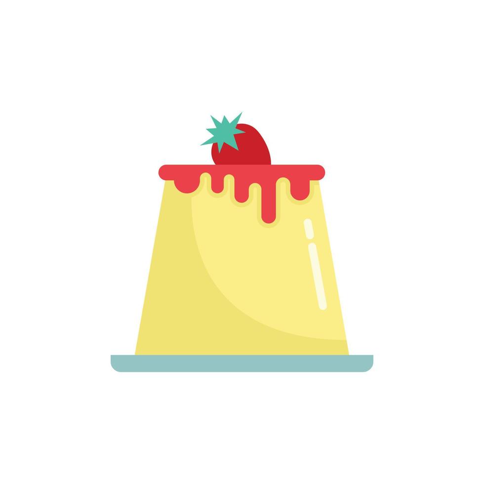 icono de tarta de queso vector aislado plano