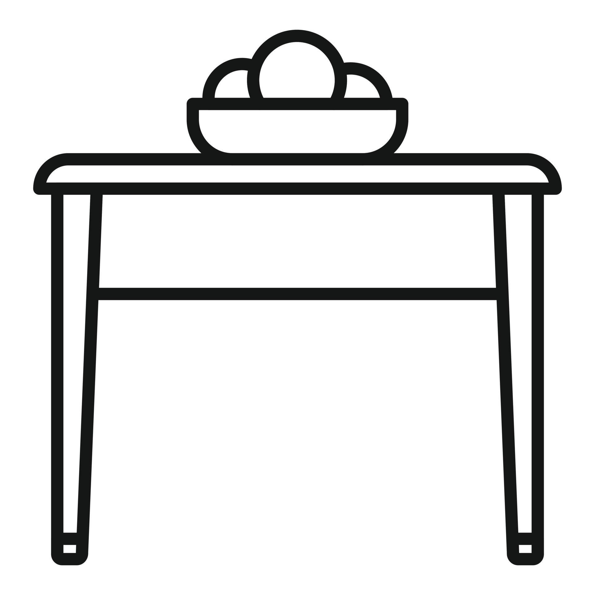 Wood table icon outline vector. Kitchen room 15148113 Vector Art at