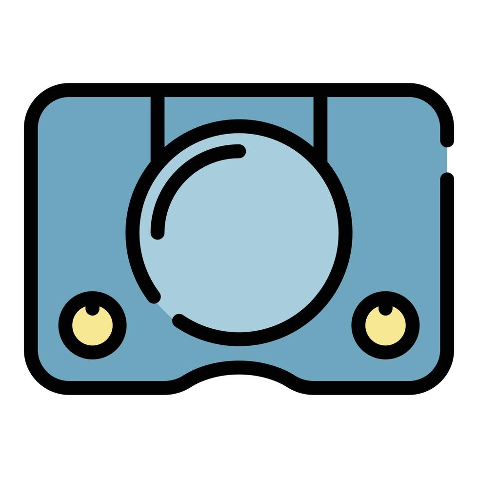 Digital game console icon color outline vector