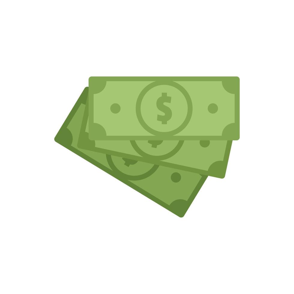 Prosecutor money cash icon flat isolated vector