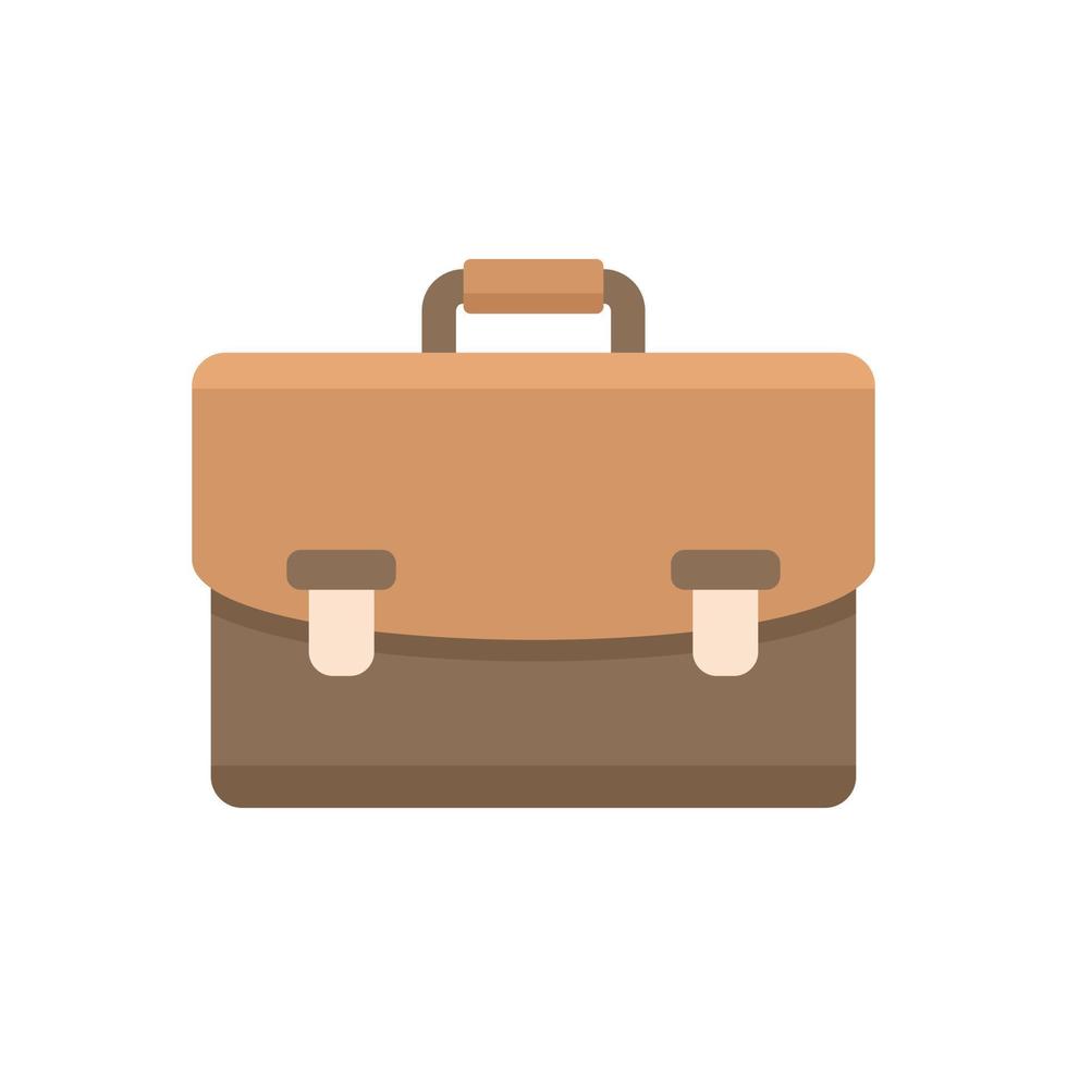 Notary briefcase icon flat isolated vector