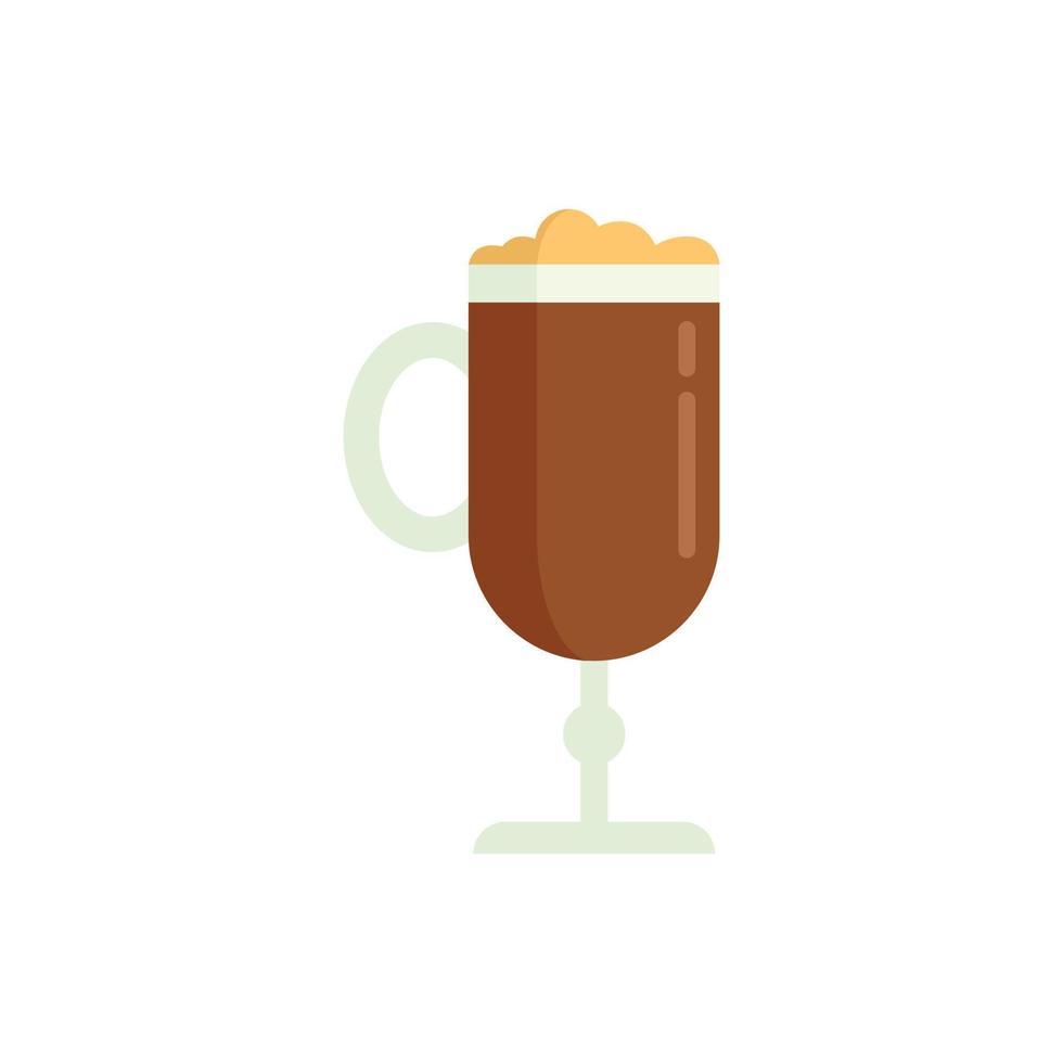 Bartender drink icon flat isolated vector