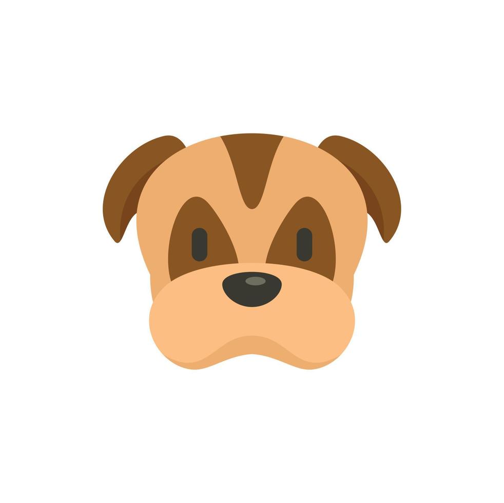 icono de perro labrador vector aislado plano