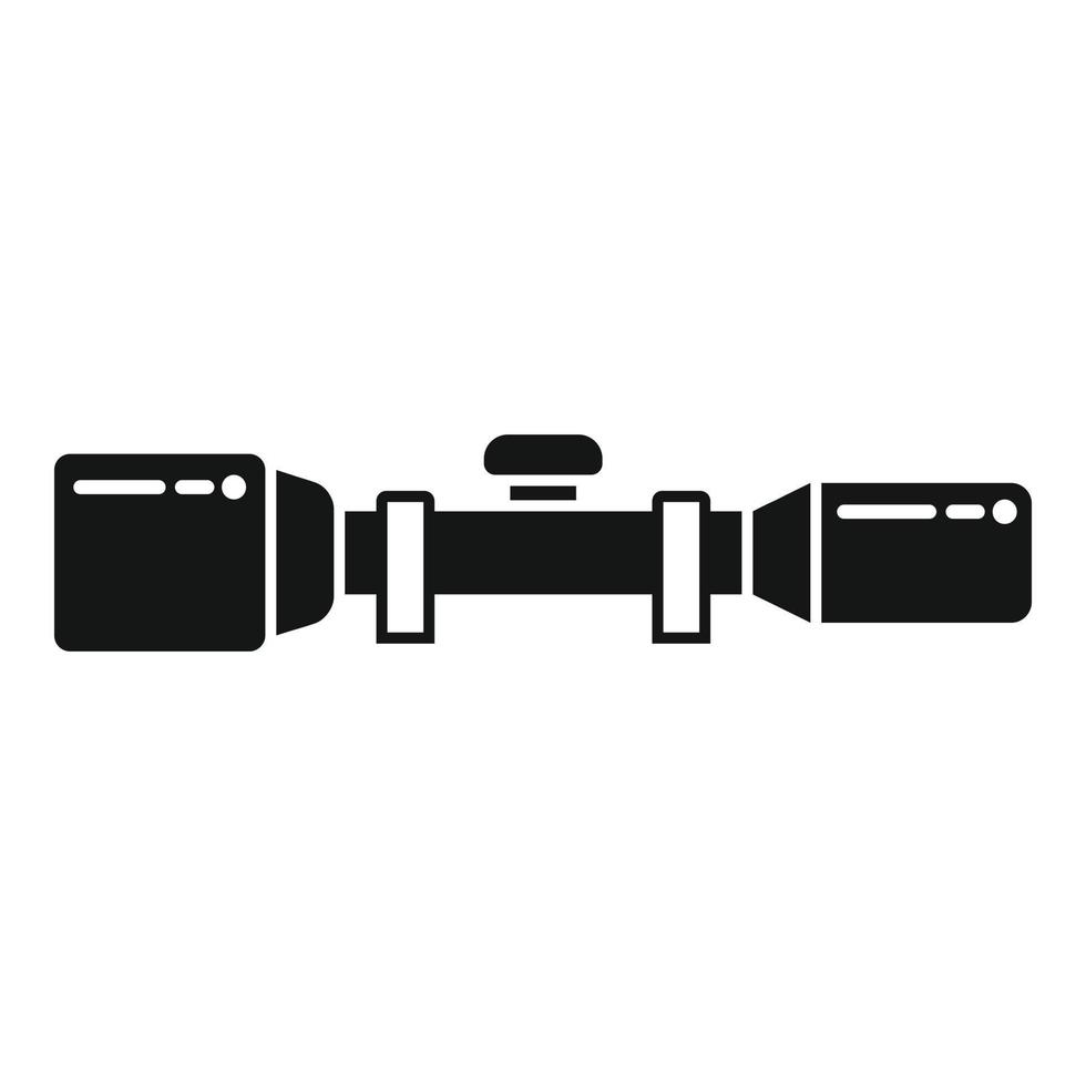 Modern sight icon simple vector. Rifle gun vector