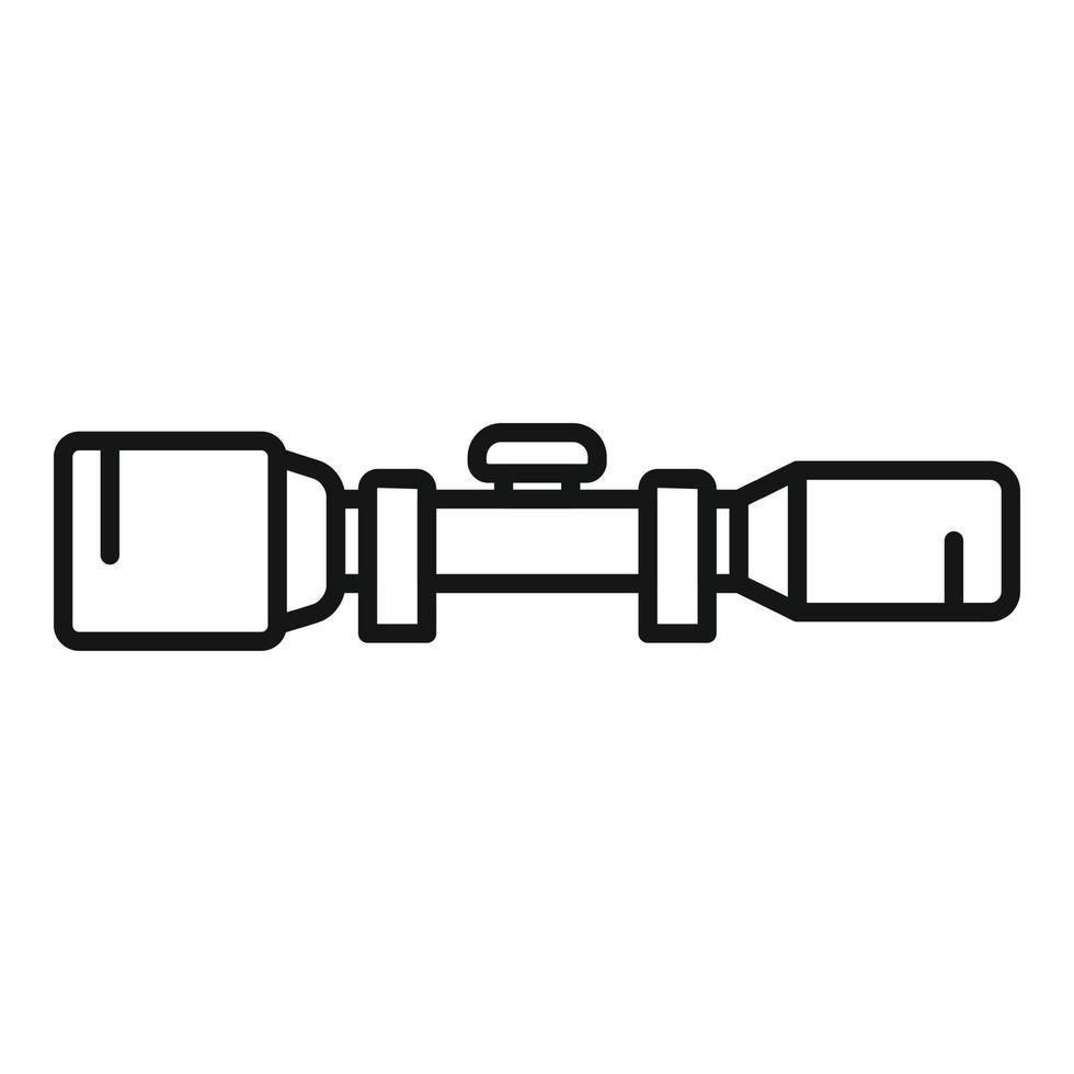 Modern sight icon outline vector. Rifle gun vector