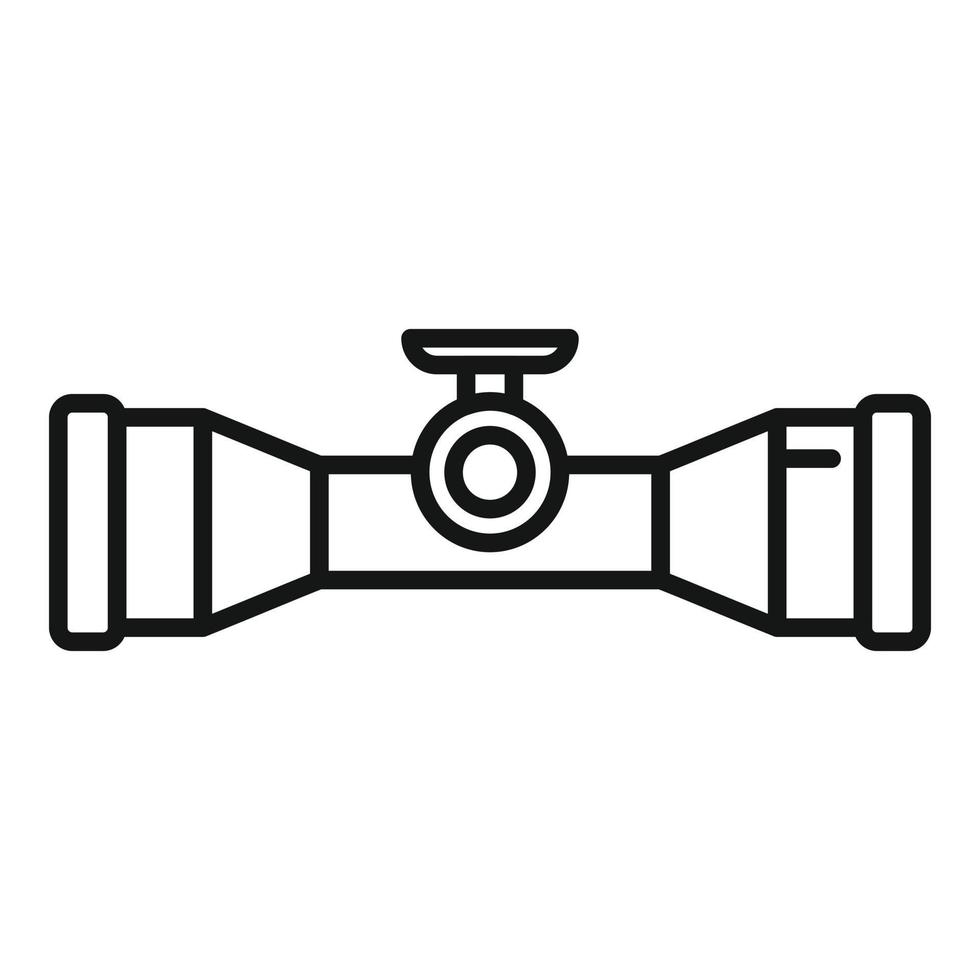 View sight icon outline vector. Rifle scope vector