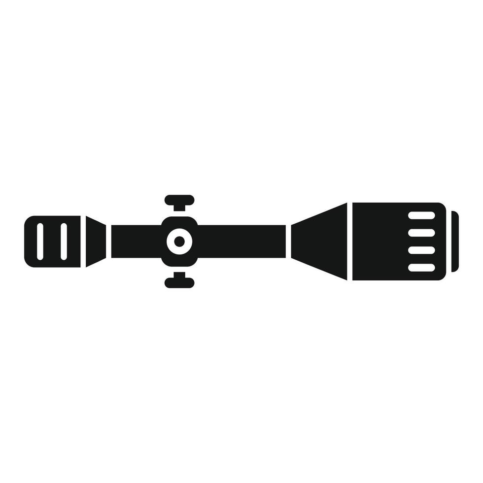 Sniper scope icon simple vector. Rifle sight vector