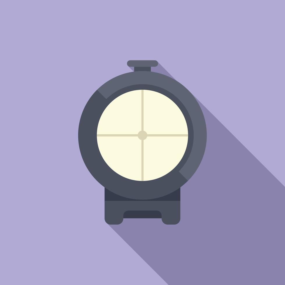 Sight icon flat vector. Rifle gun vector