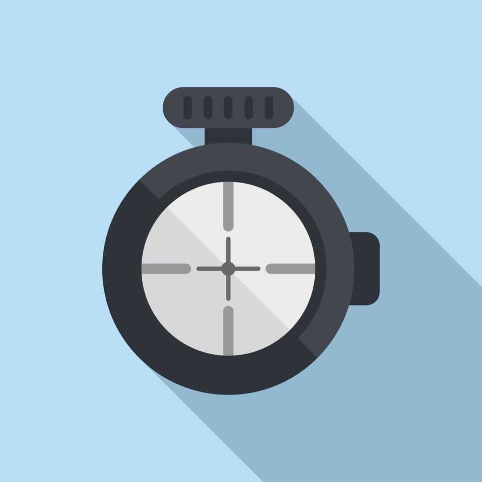 Sniper sight icon flat vector. Rifle scope vector