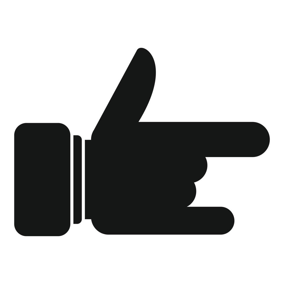 Sign palm icon simple vector. Arm pose vector