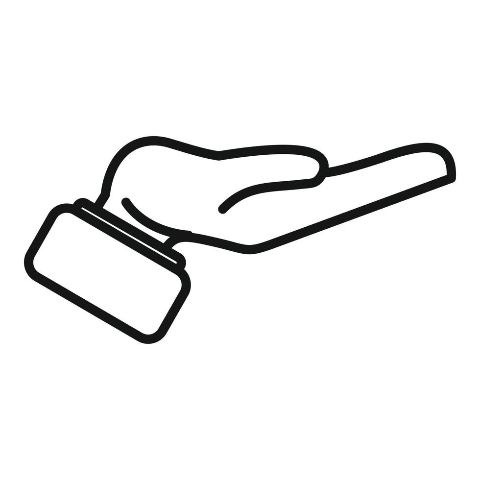 Rock gesture icon outline vector. Rock gesture vector
