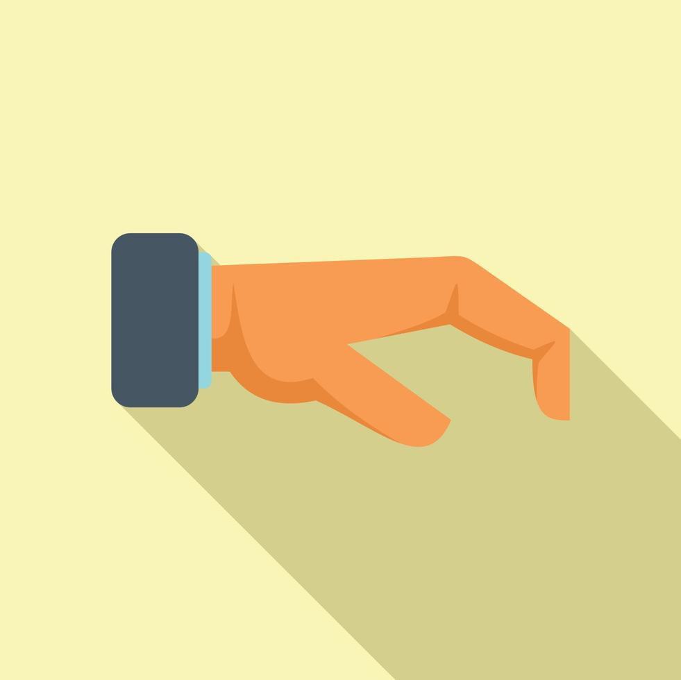 Crab gesture icon flat vector. Finger sign vector