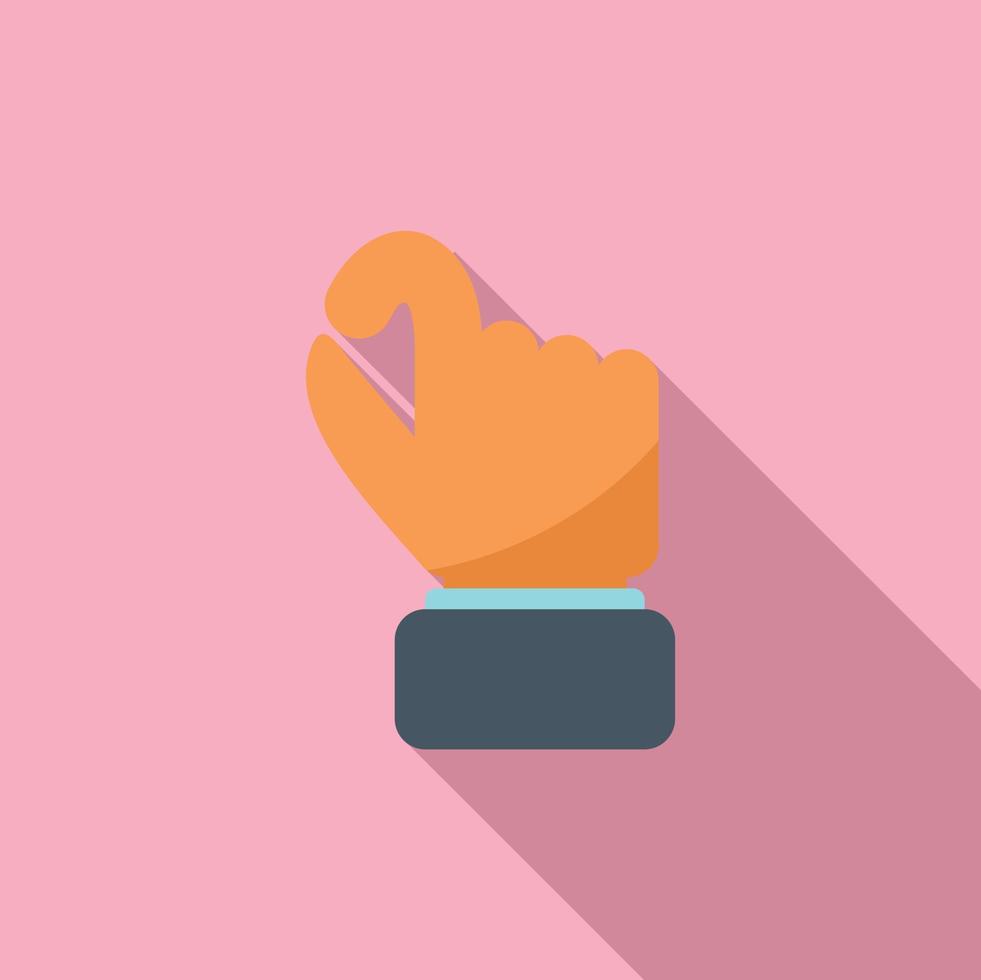 Take hand gesture icon flat vector. Sign pose vector