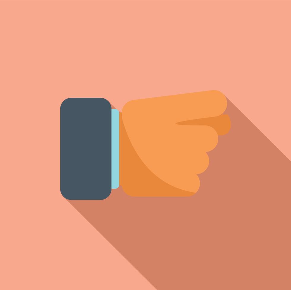 Joke gesture icon flat vector. Arm pose vector