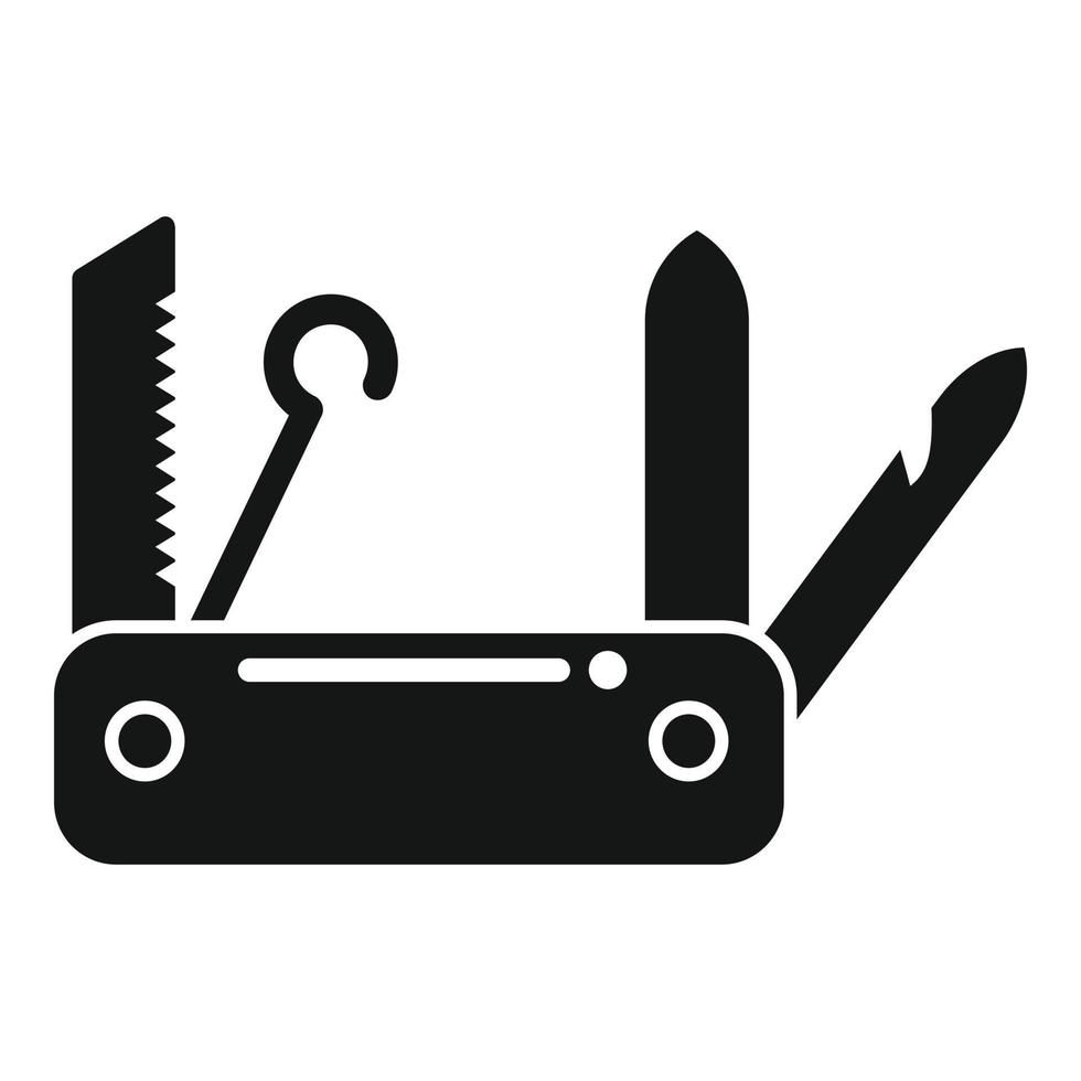 Small multitool icon simple vector. Army knife vector