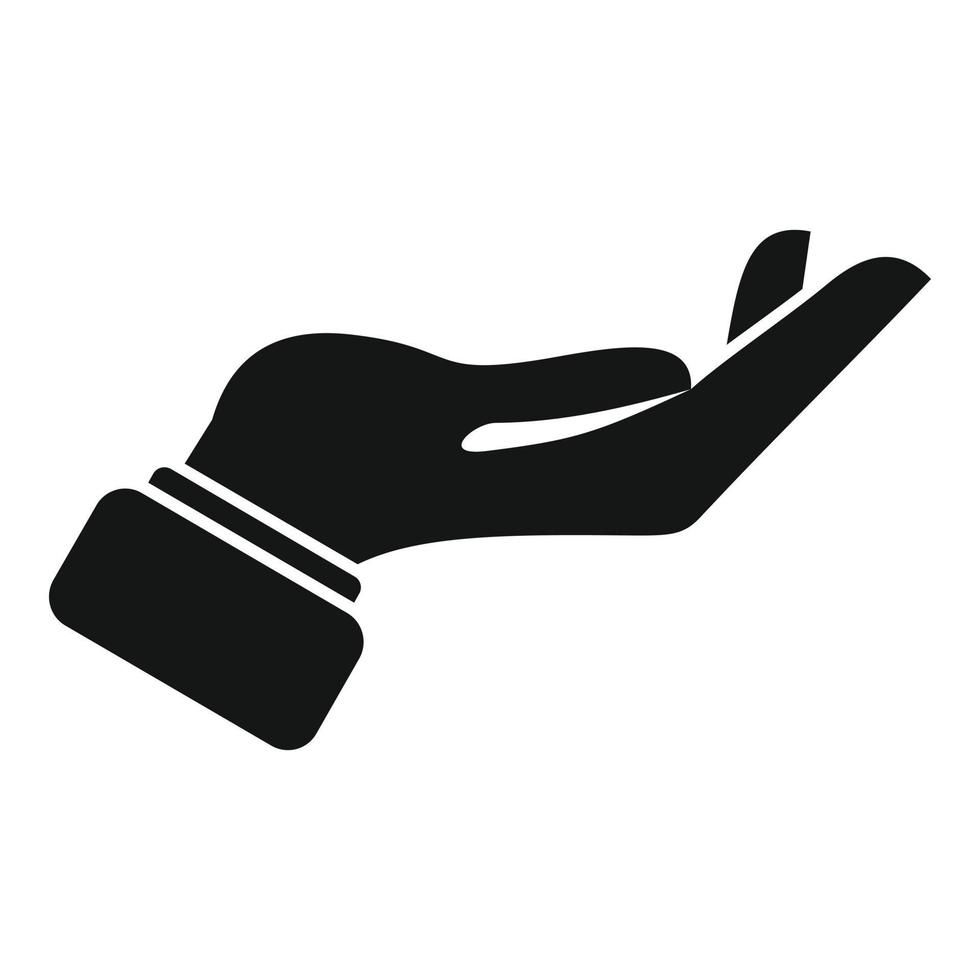 Show finger icon simple vector. Hold gesture vector