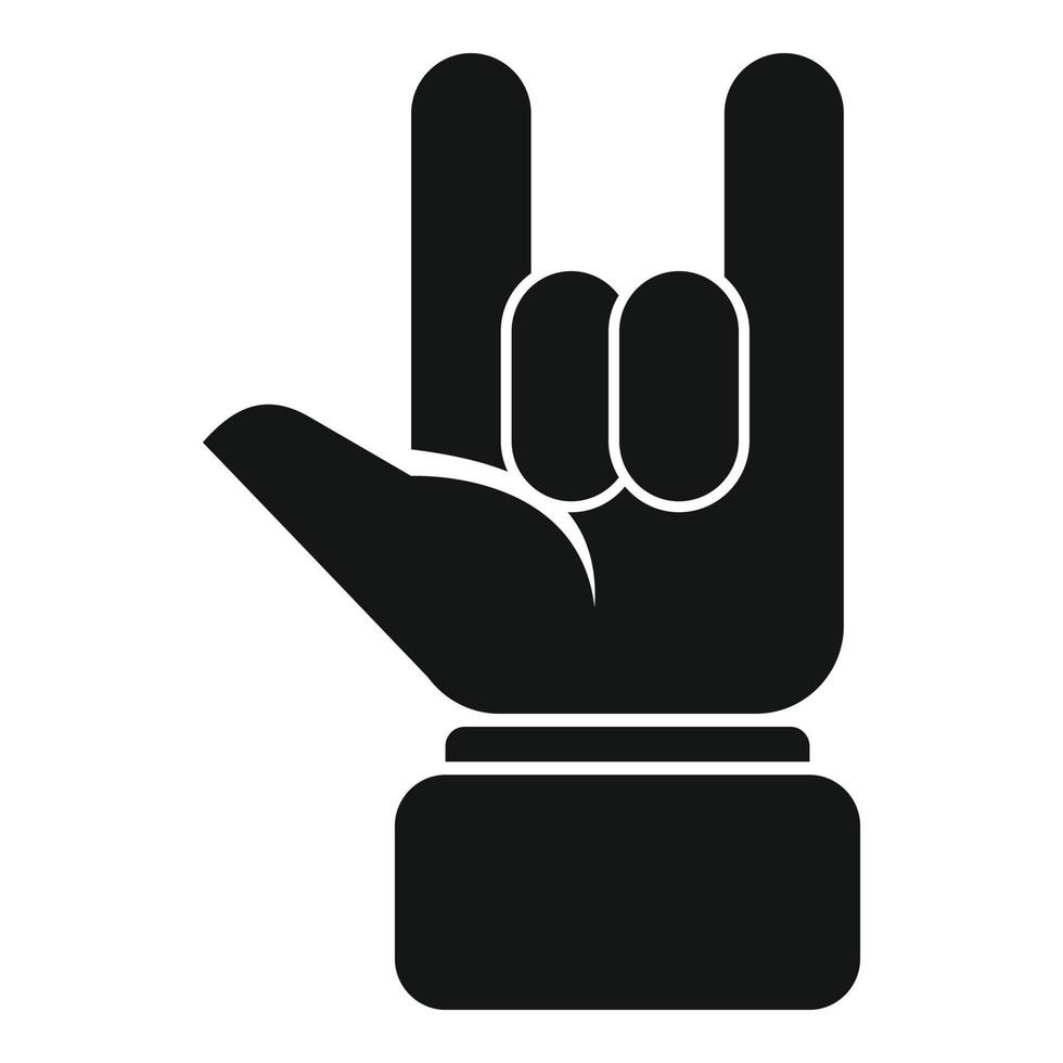 Stop palm icon simple vector. Finger hold vector