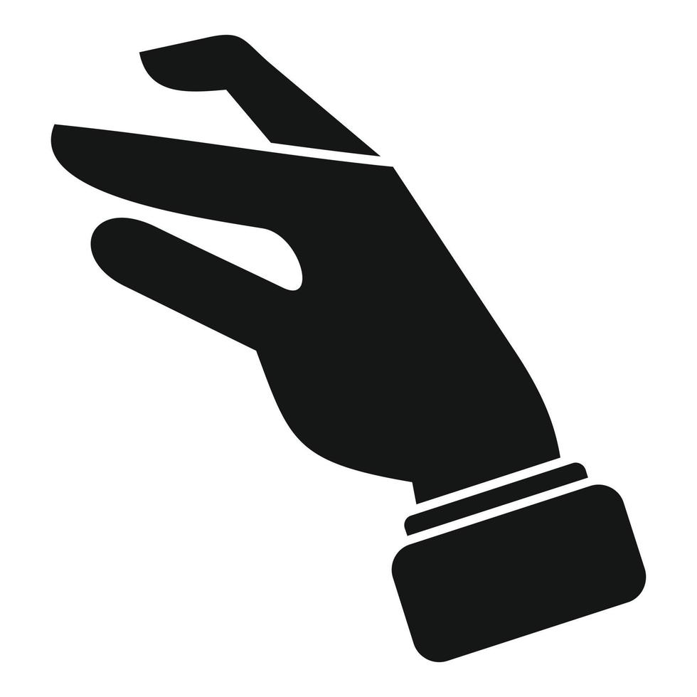 mover gesto icono vector simple. agarre con los dedos