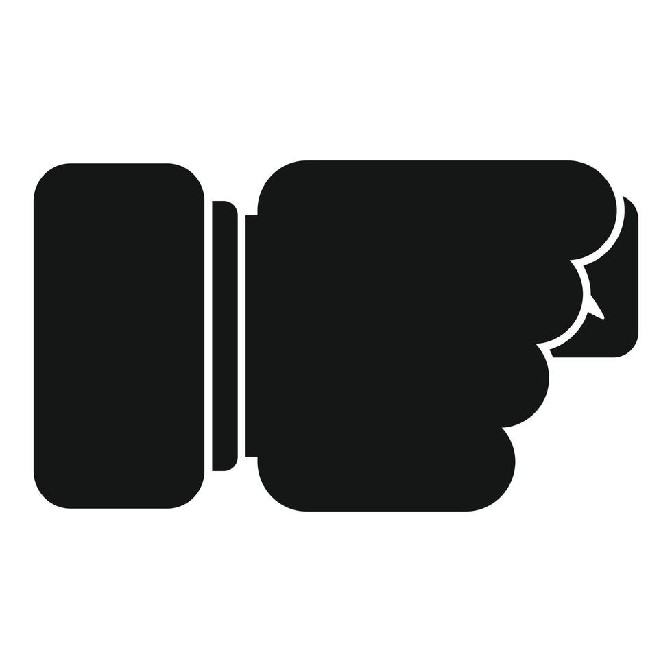 Fist sign icon simple vector. Arm pose vector