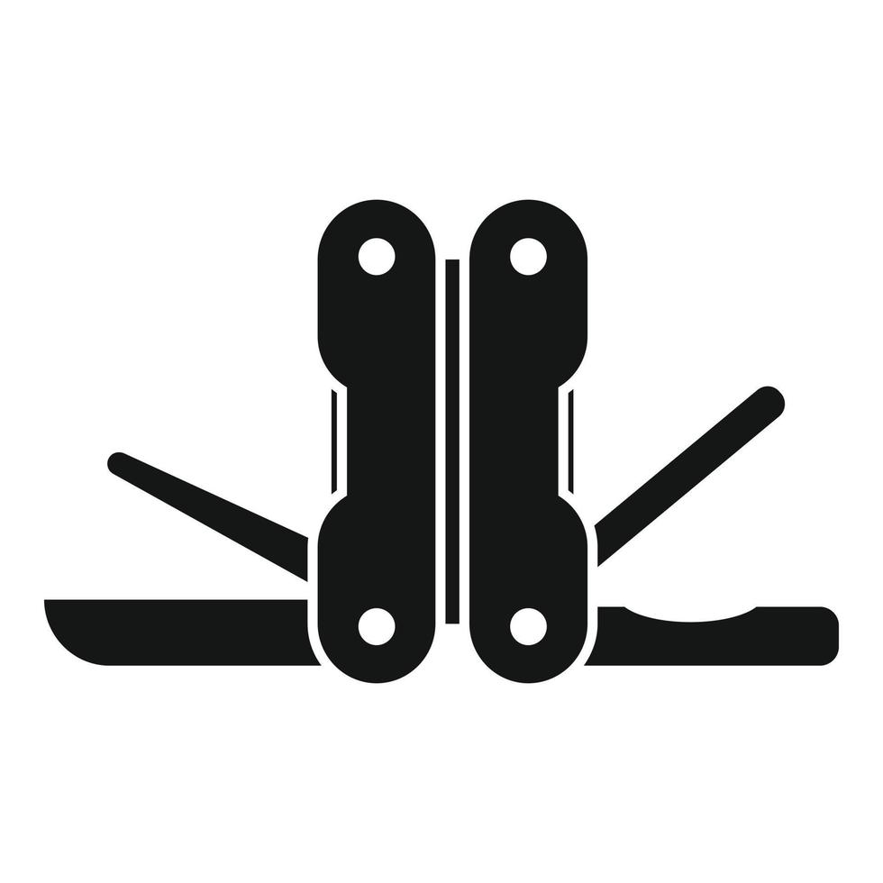 Army multitool icon simple vector. Pocket knife vector