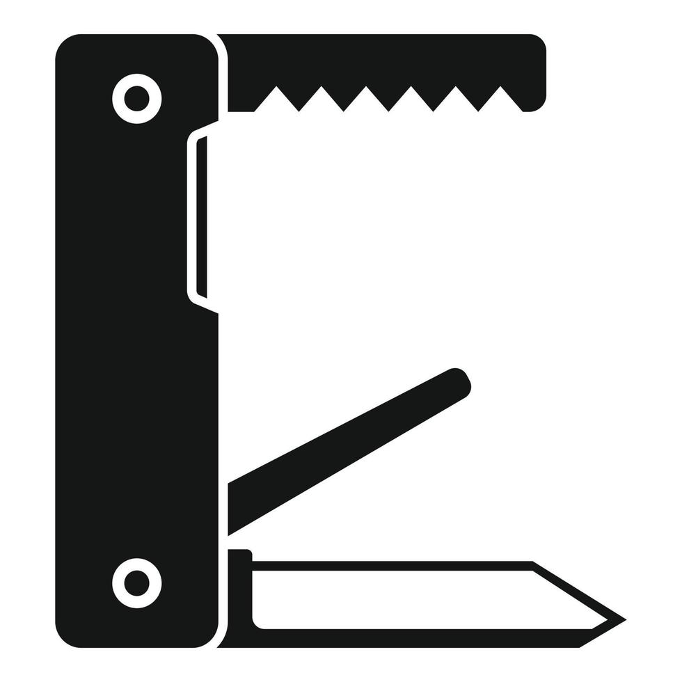 Folding multitool icon simple vector. Army knife vector