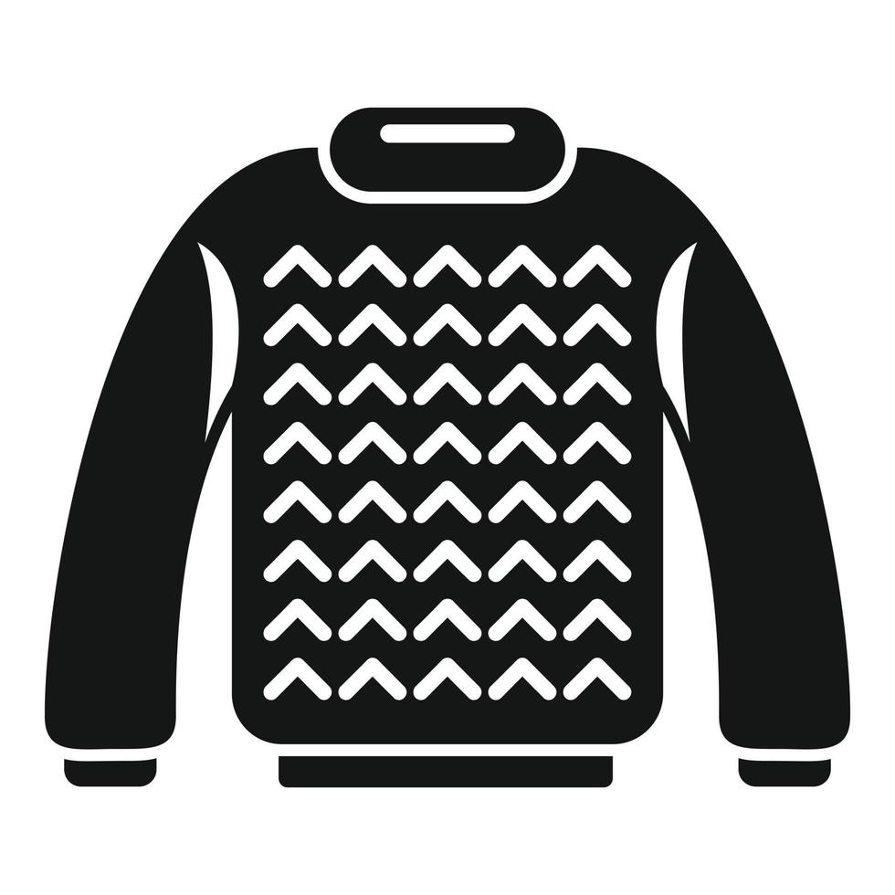 Sweater knit icon simple vector. Wool yarn vector