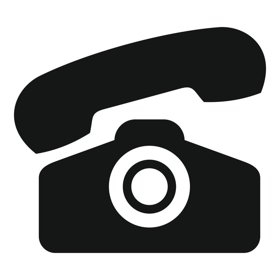 Phone icon simple vector. Contact call vector