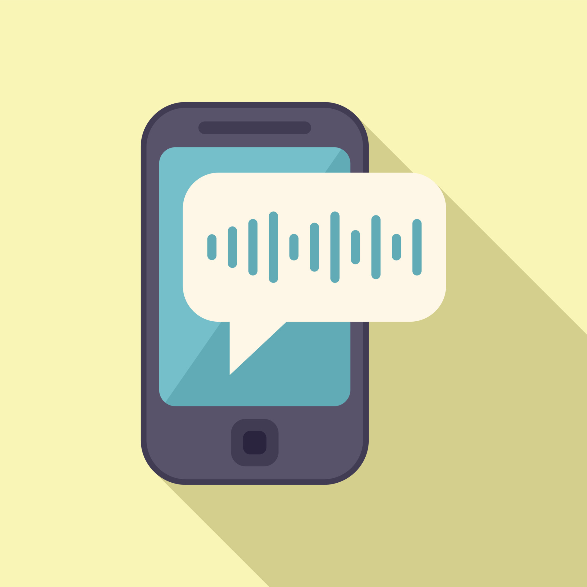 Record phone help icon flat vector. Service support 15149251 Vector Art