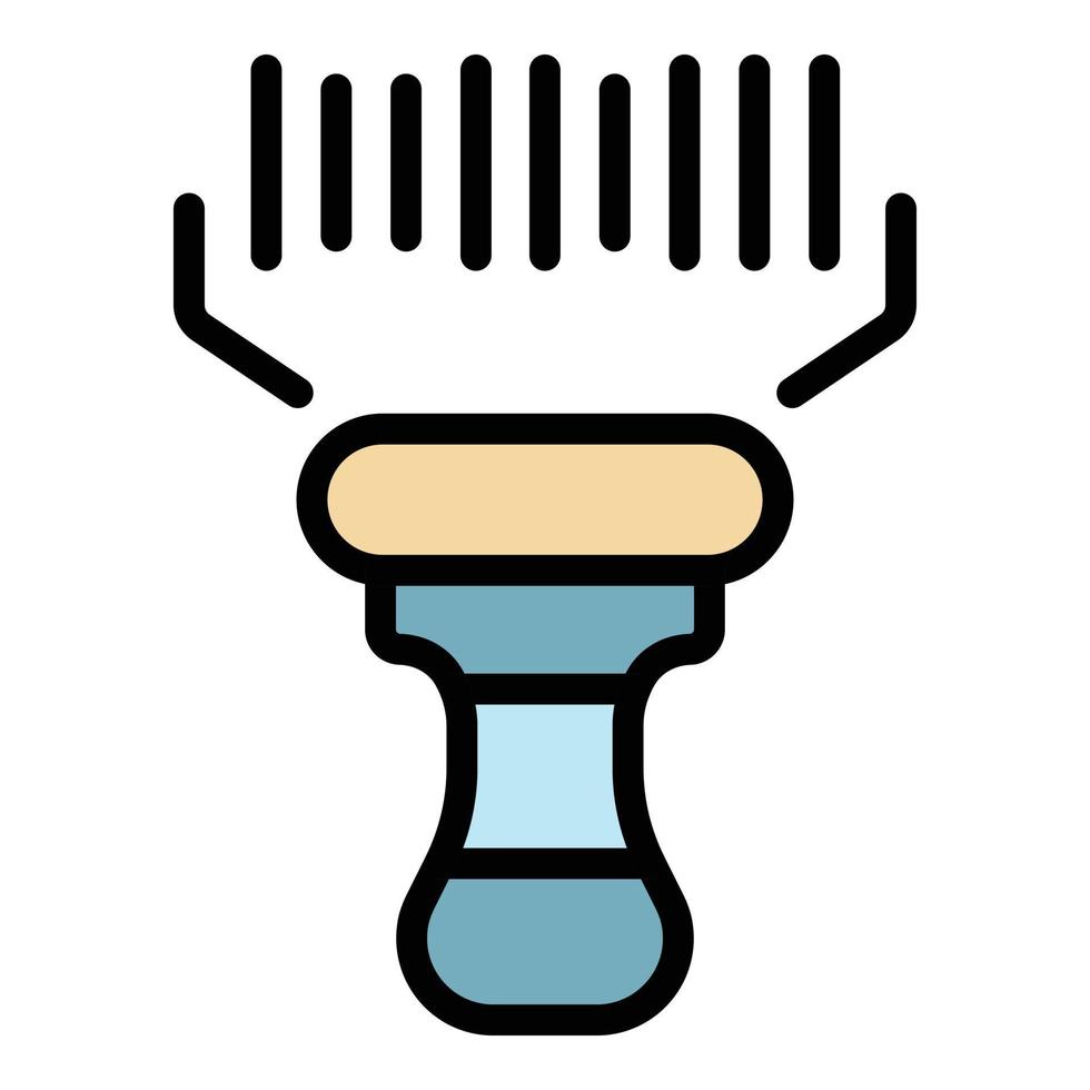 Inventory barcode scanner icon color outline vector