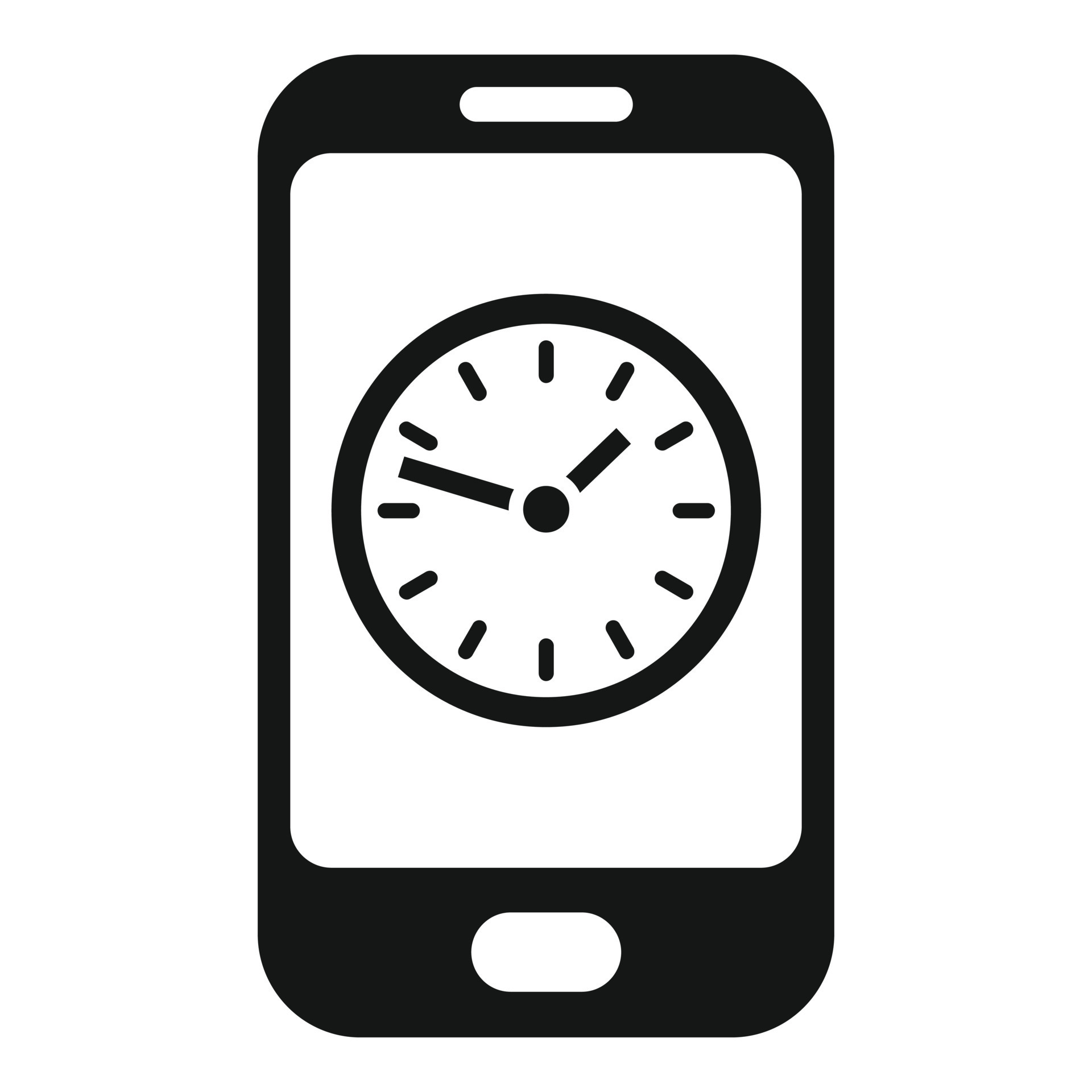 Smartphone timer icon simple vector. Clock project 15149294 Vector Art at Vecteezy