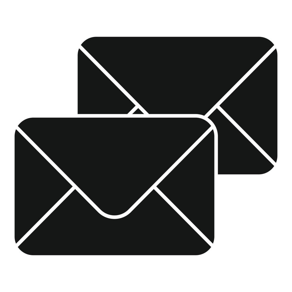 Mail support icon simple vector. Office service vector