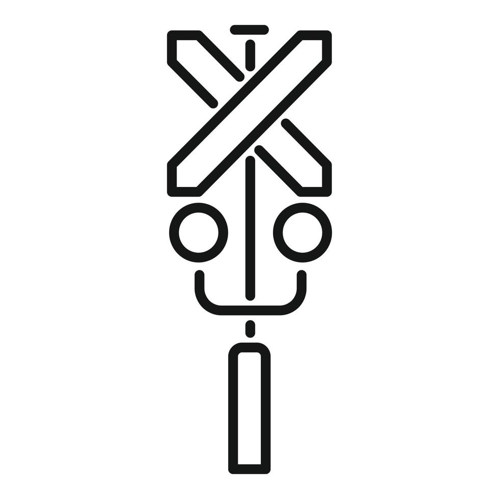 Control lights icon outline vector. Sign traffic vector