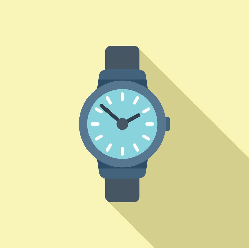 Watch icon flat vector. Work project vector