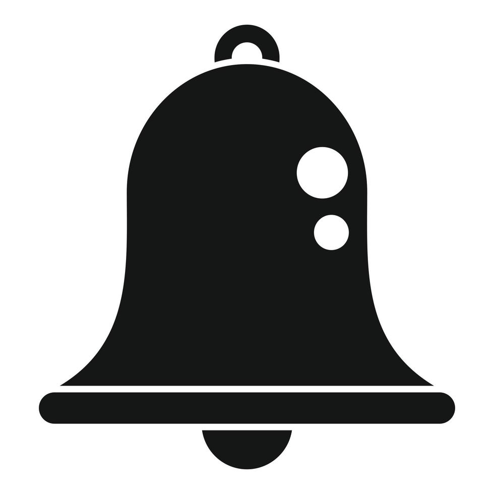 icono de notificación de campana vector simple. proyecto de trabajo