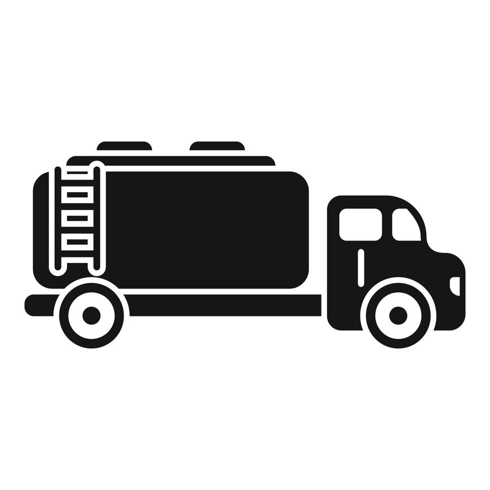 Airplane tank truck icon simple vector. Ground airport vector